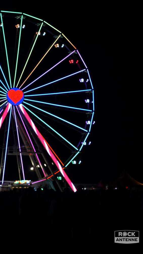 Riesenrad mit Herz Rock im Park 2018