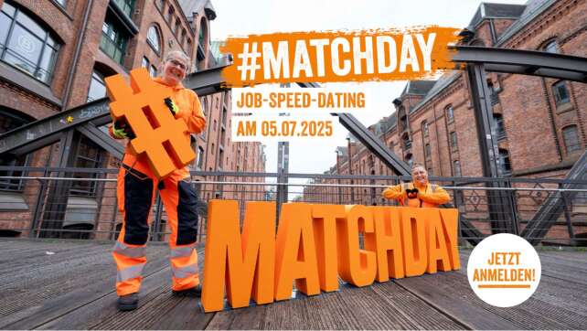 Finde dein "Match made in Heaven" beim MATCH DAY der Stadtreinigung Hamburg