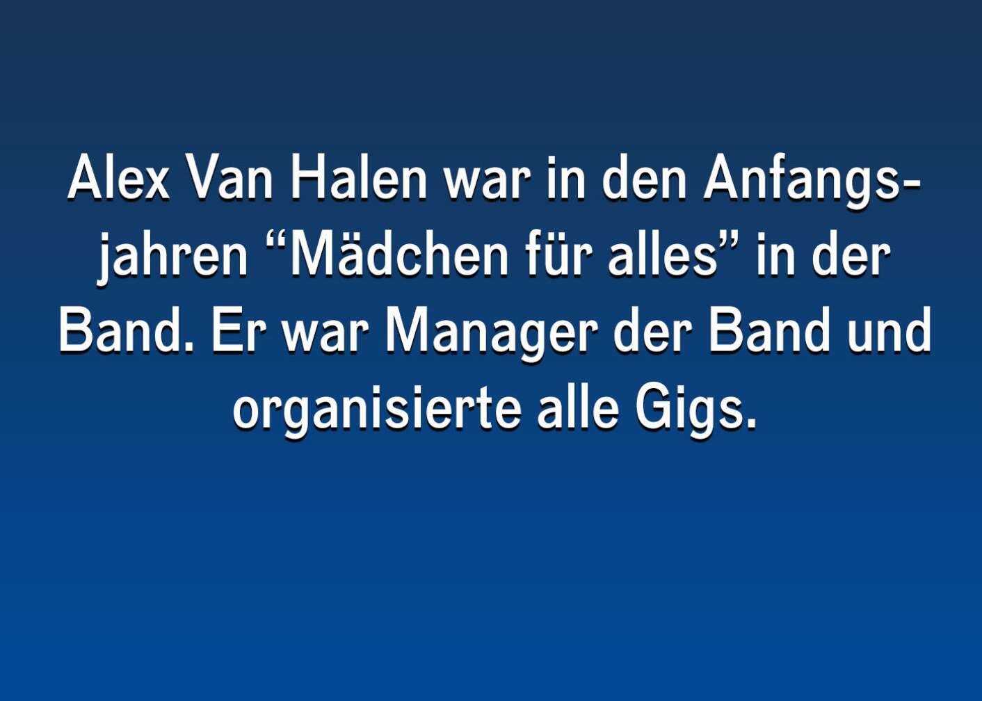 Fakten über Alex Van Halen