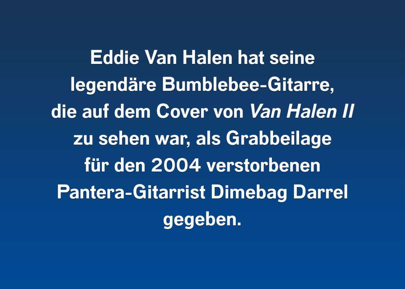 10 Fakten über Eddie Van Halen