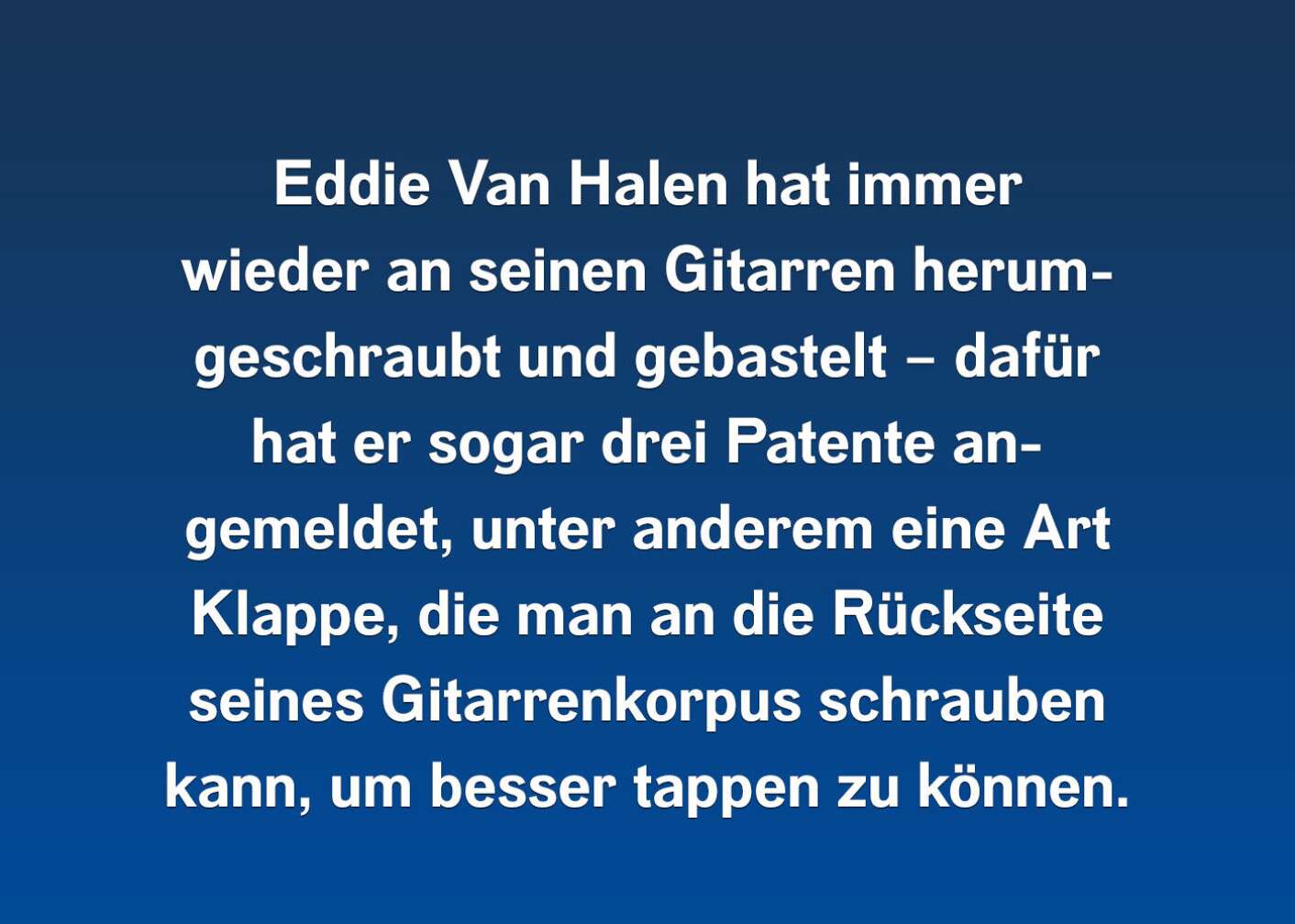 10 Fakten über Eddie Van Halen