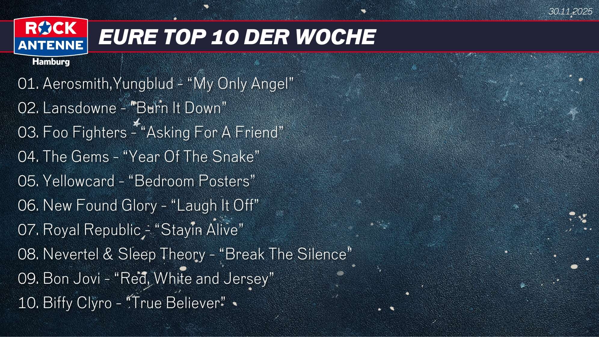 Top 10 vom 30.11.