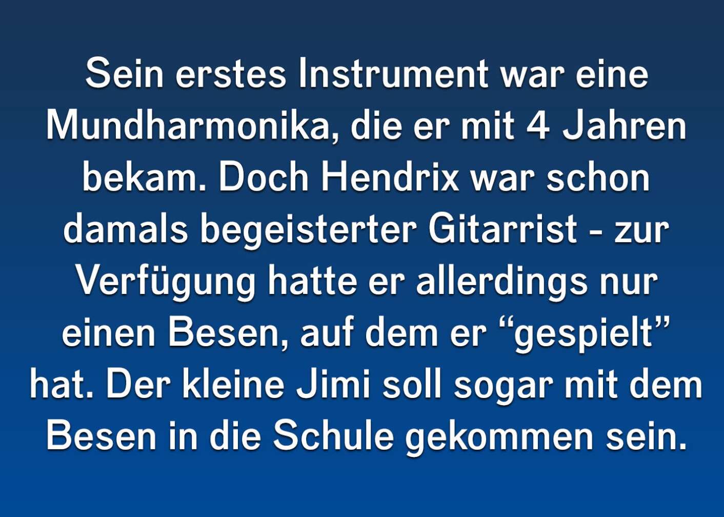 Fakten über Jimi Hendrix