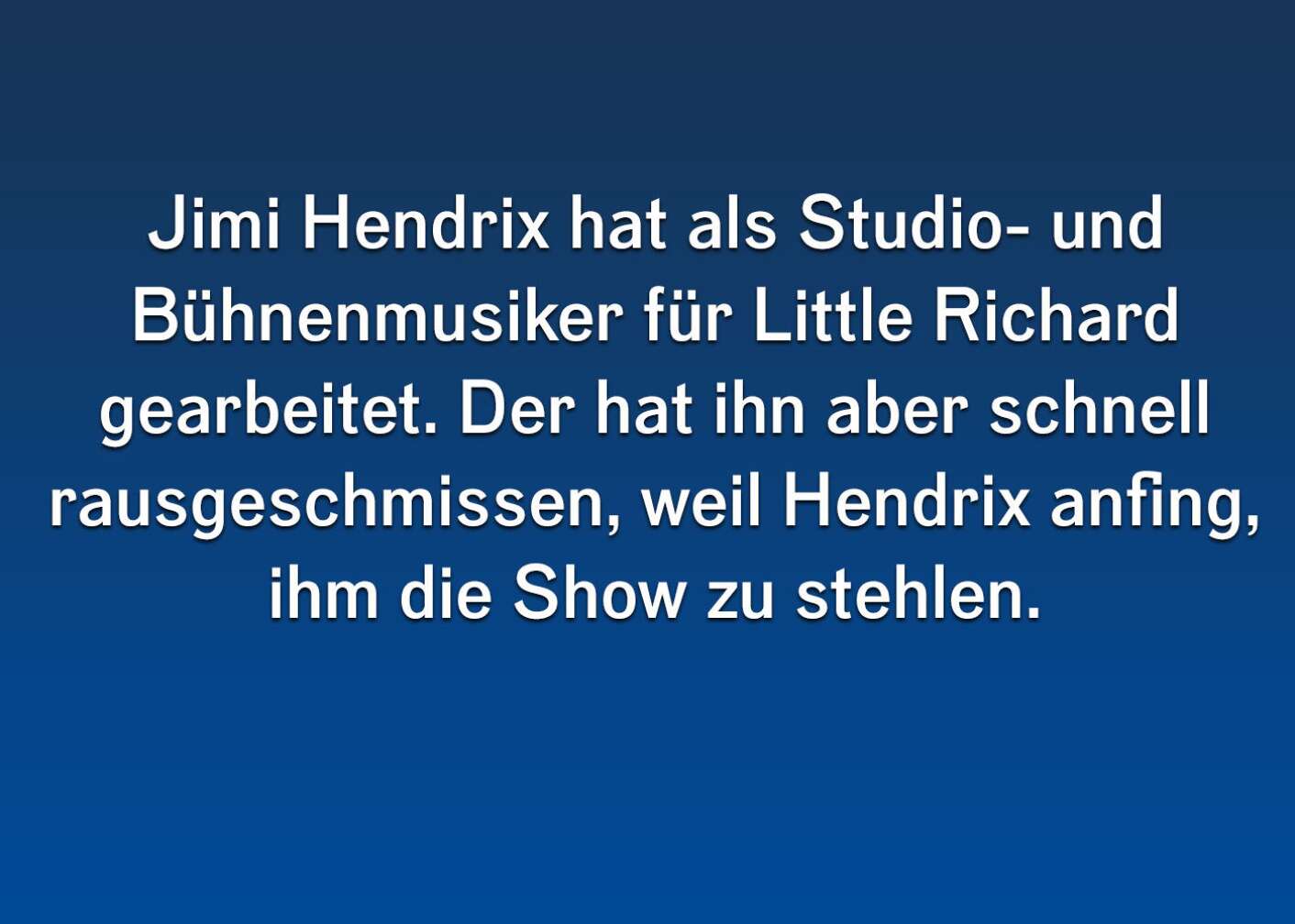 Fakten über Jimi Hendrix