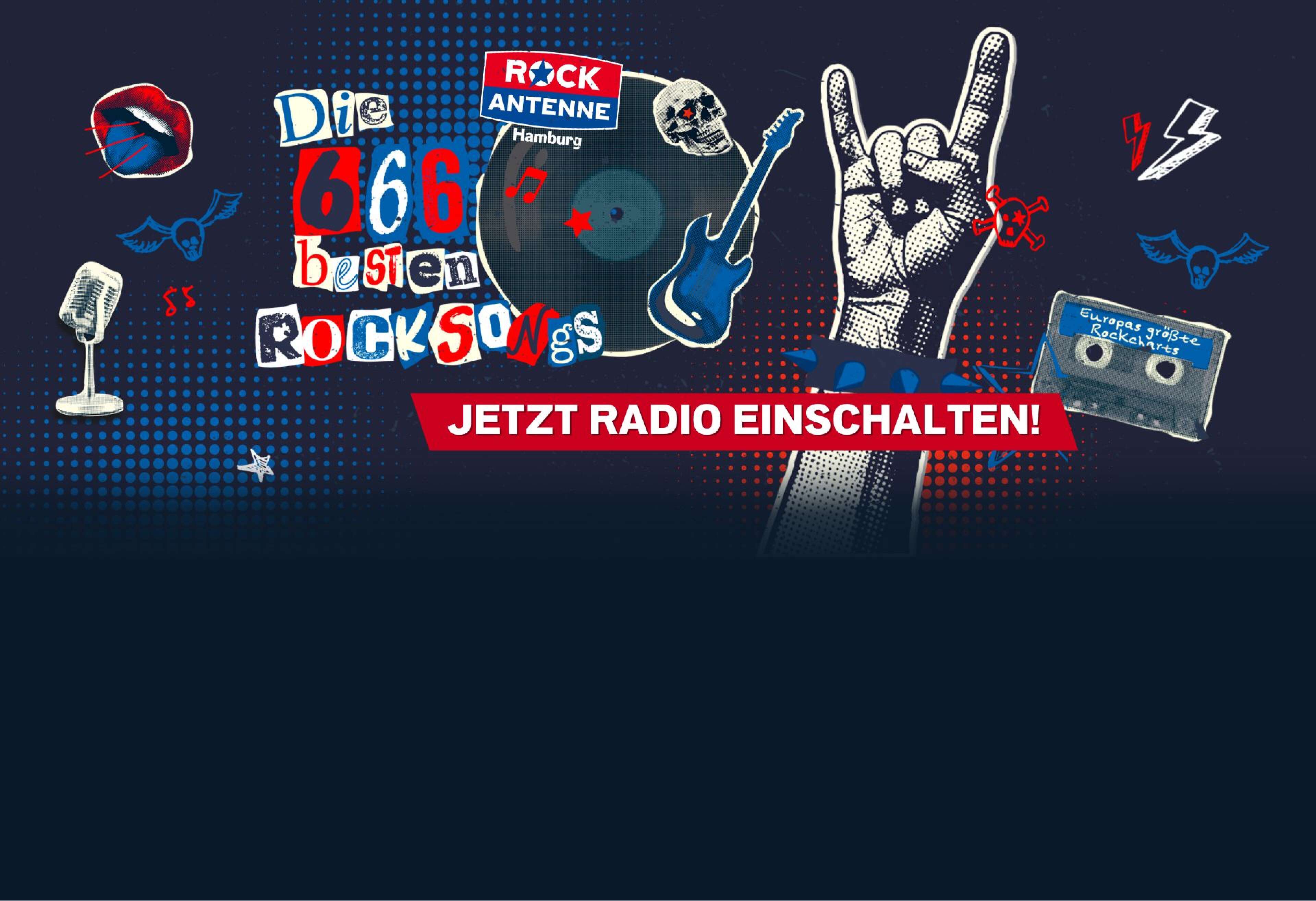 Die 666 besten Rocksongs auf ROCK ANTENNE Hamburg!