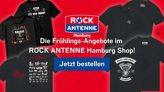ROCK ANTENNE Hamburg T-Shirts: Jetzt zum Frühlings-Rabatt sichern!