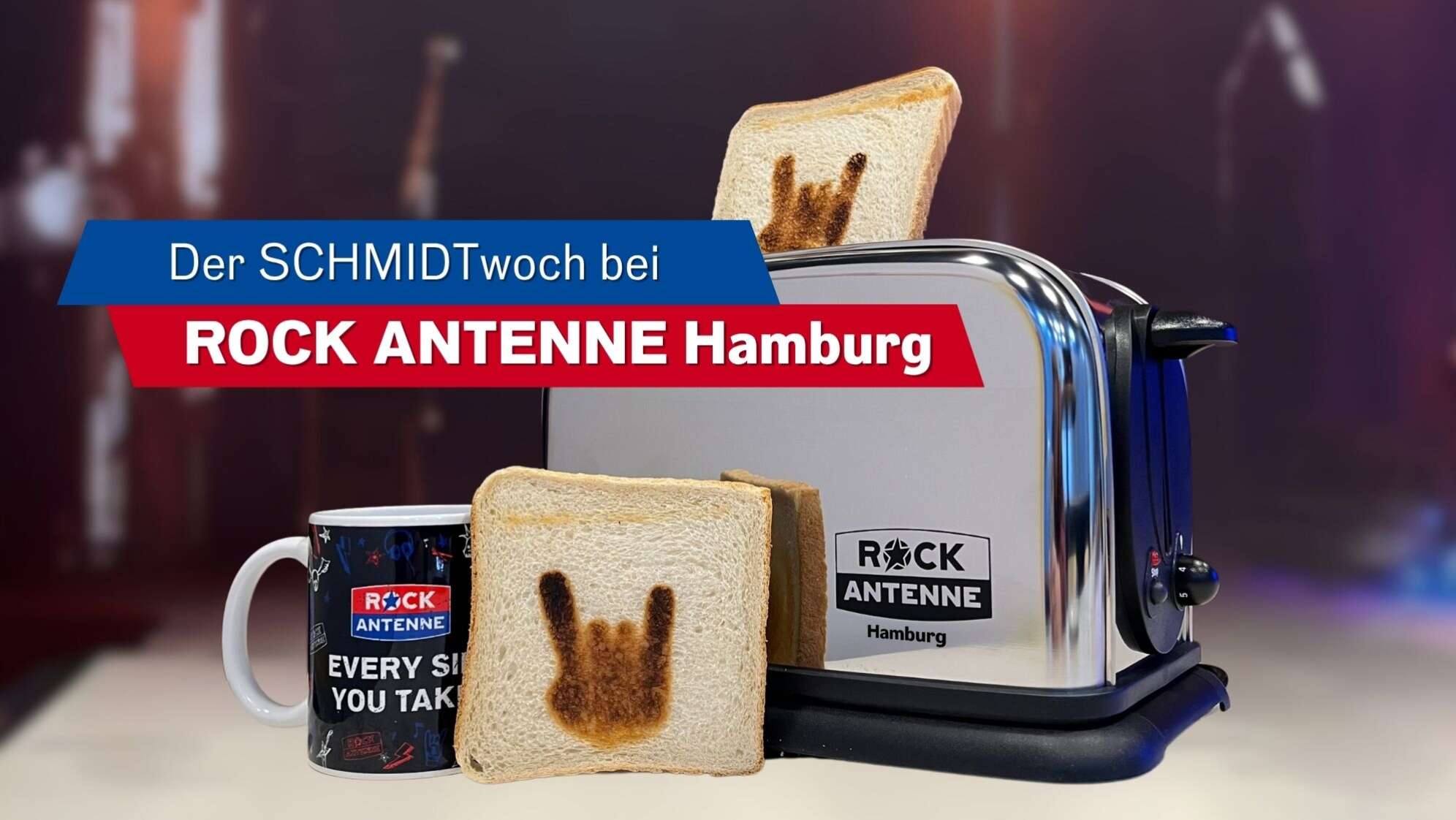 Der Schjmidtwoch am 15. April 2026 mit dem ROCK ANTENNE Hamburg Toaster
