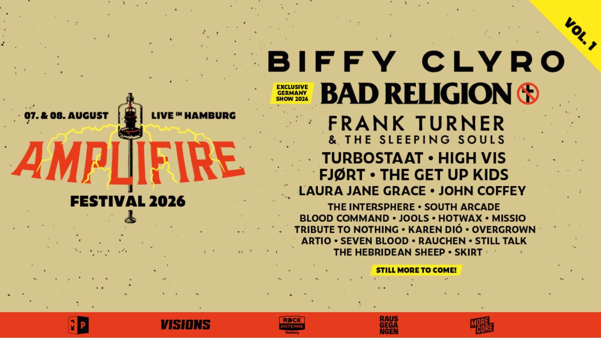 Lineup vom Amplifire Festival 2026
