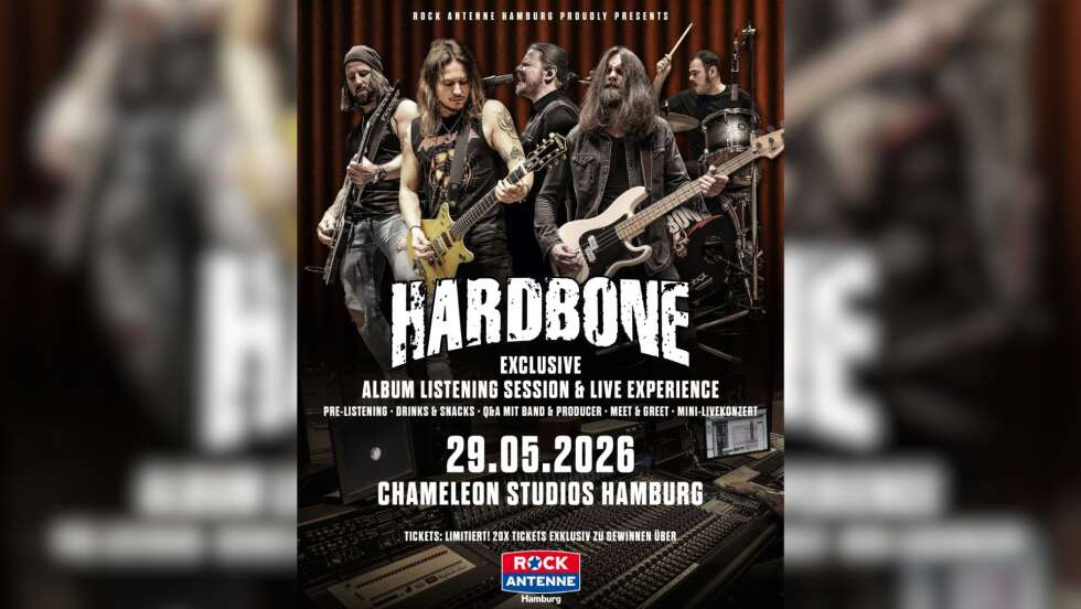 Hardbone Pre-Listening & Studiokonzert - wir schicken euch hin!