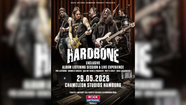 Hardbone Pre-Listening & Studiokonzert - wir schicken euch hin!