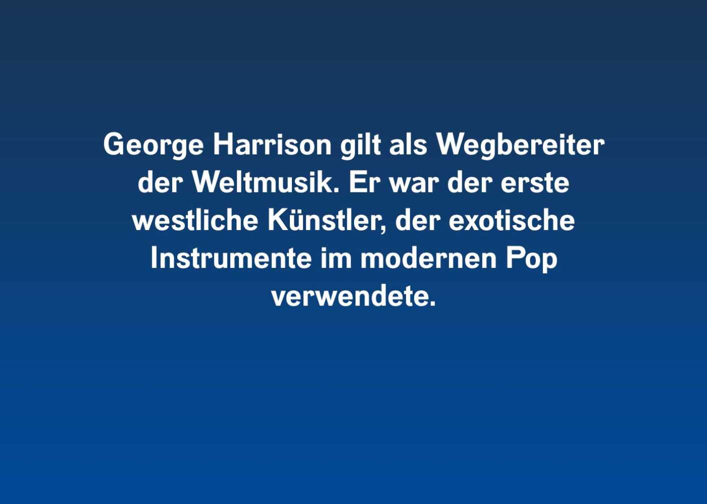 Fakten über George Harrison