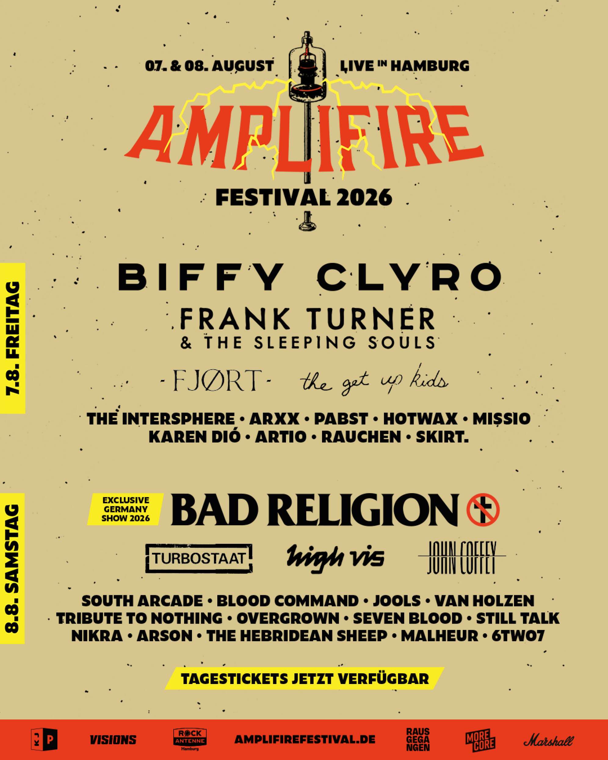 Amplifire Festival 2026 - komplettes Lineup
