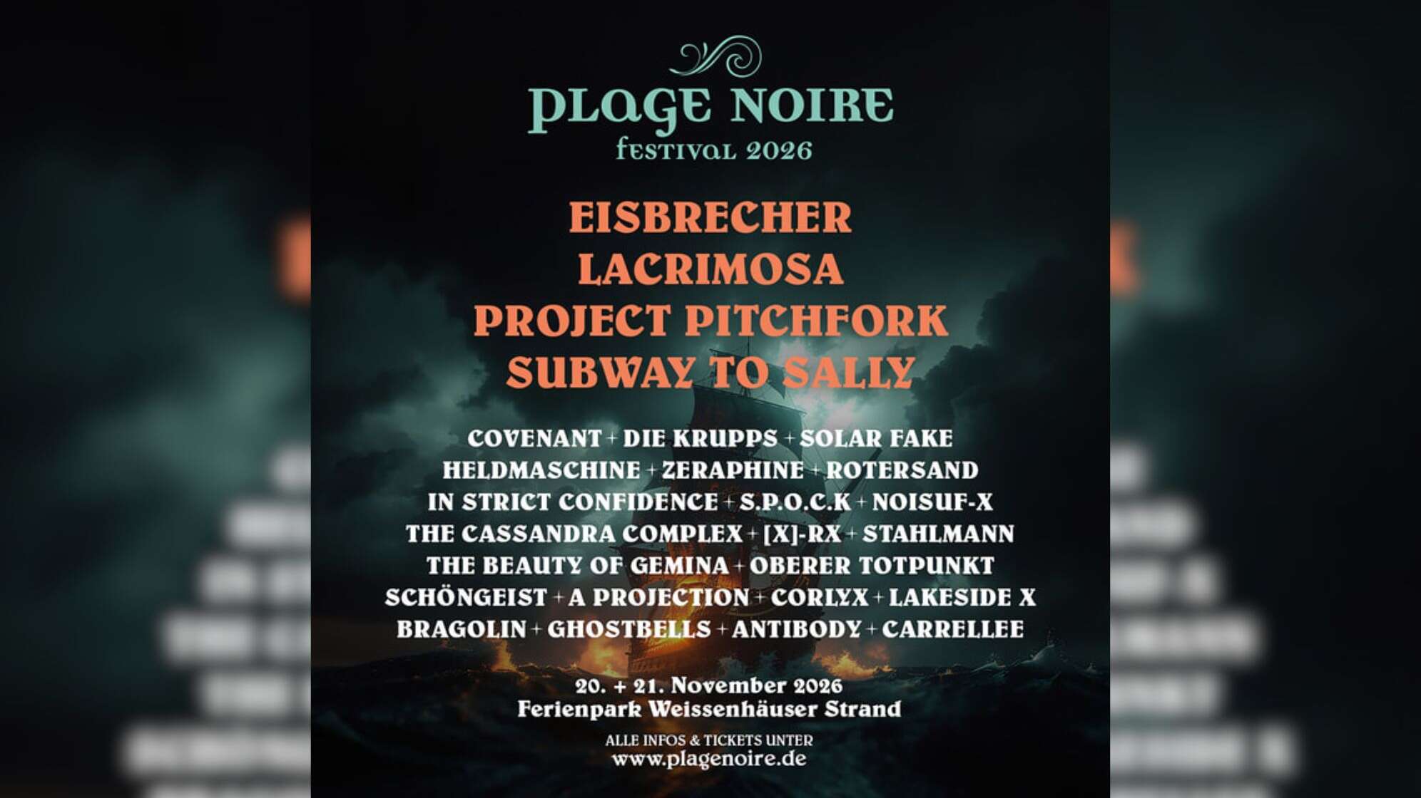 Das Plakat vom Plage Noire 2026