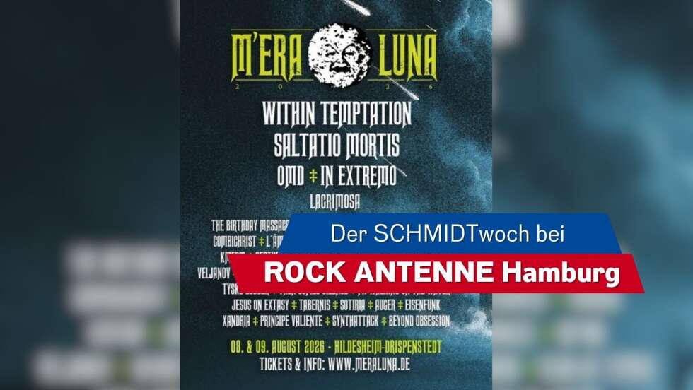 SCHMIDTwoch am 15.07.: Wir schicken euch zum M'era Luna Festival!