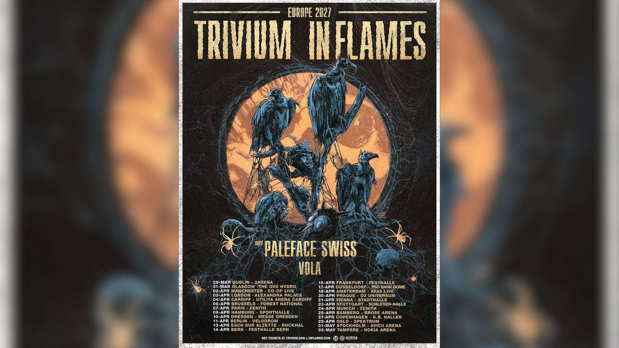 Tourplakat von In Flames & Trivium