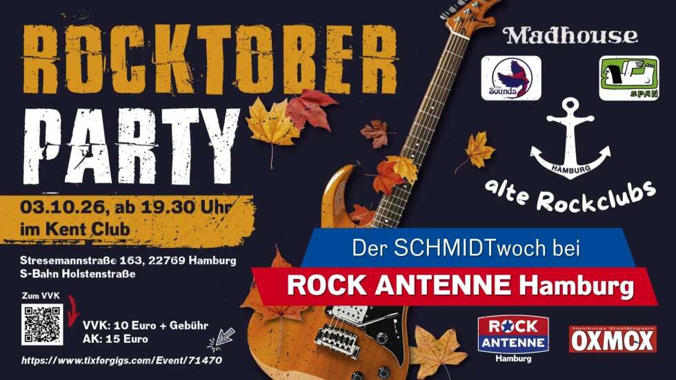 SCHMIDTwoch am 23.09.: Wir feiern Rocktoberparty!