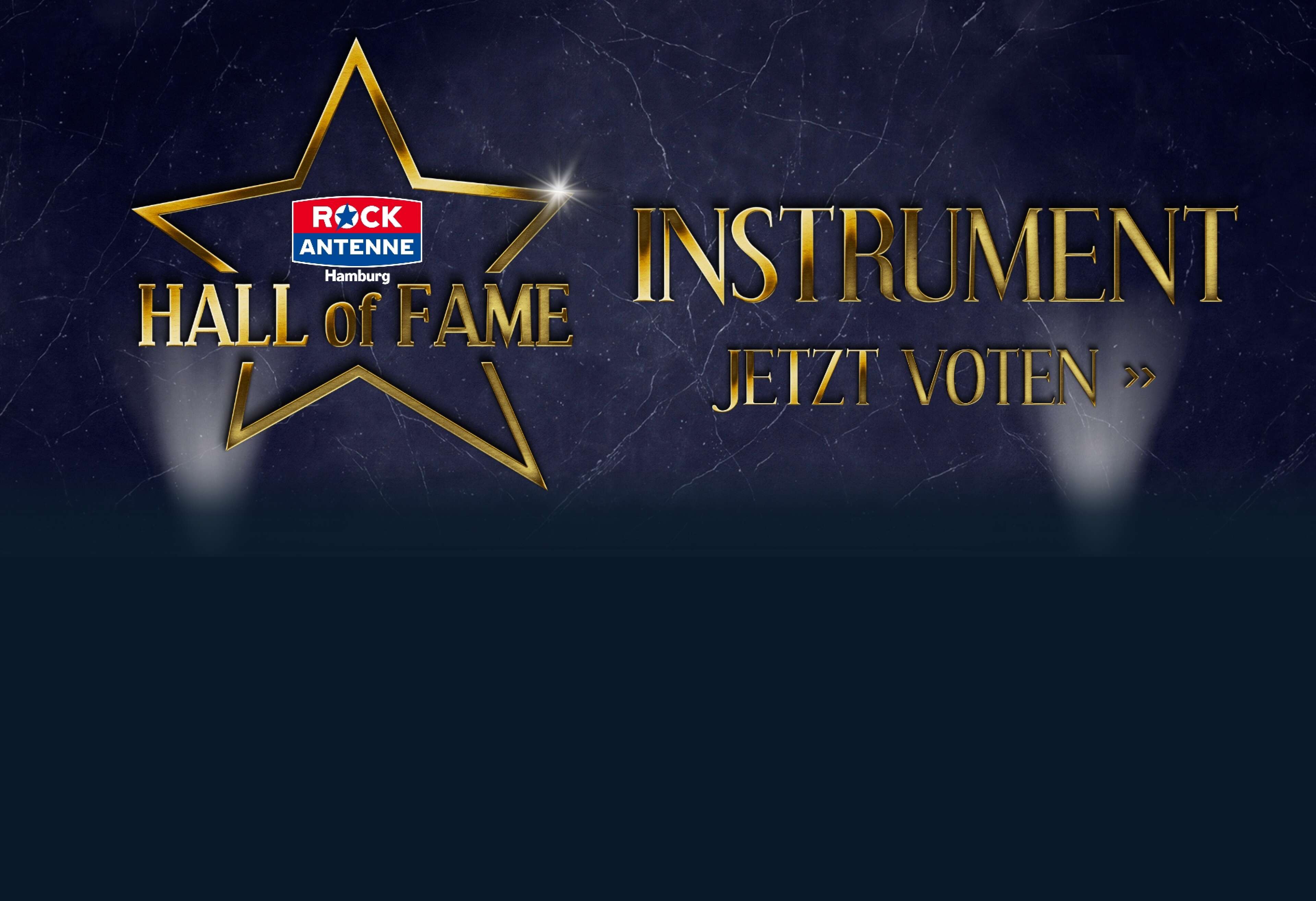 Die ROCK ANTENNE Hamburg Hall of Fame Kategorie Instrument