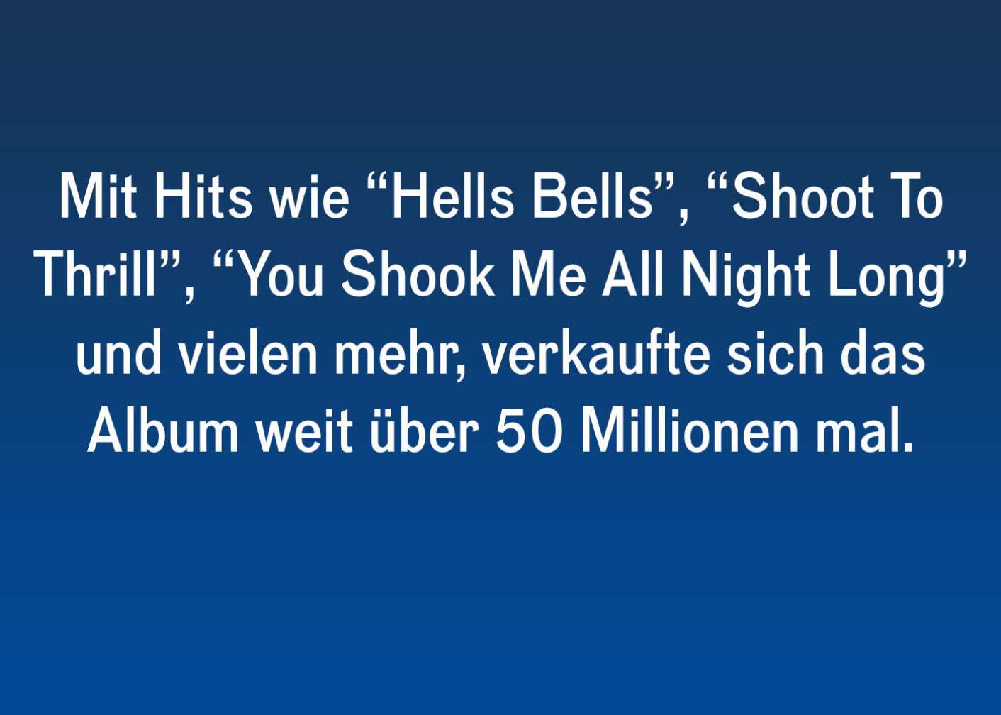 20 Fakten über die legendäre Scheibe Back In Black