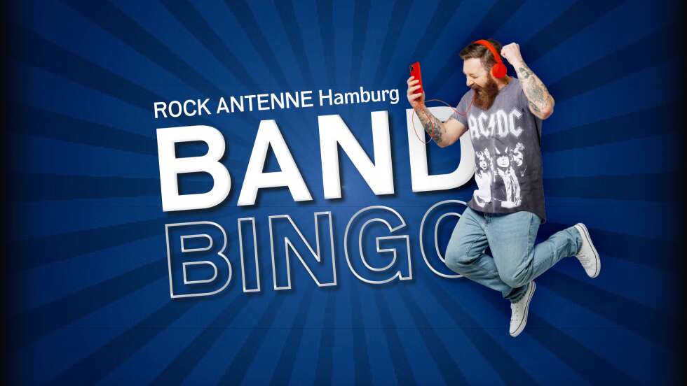 1.000 Euro fürs Radio hören: Das ROCK ANTENNE Hamburg Band Bingo