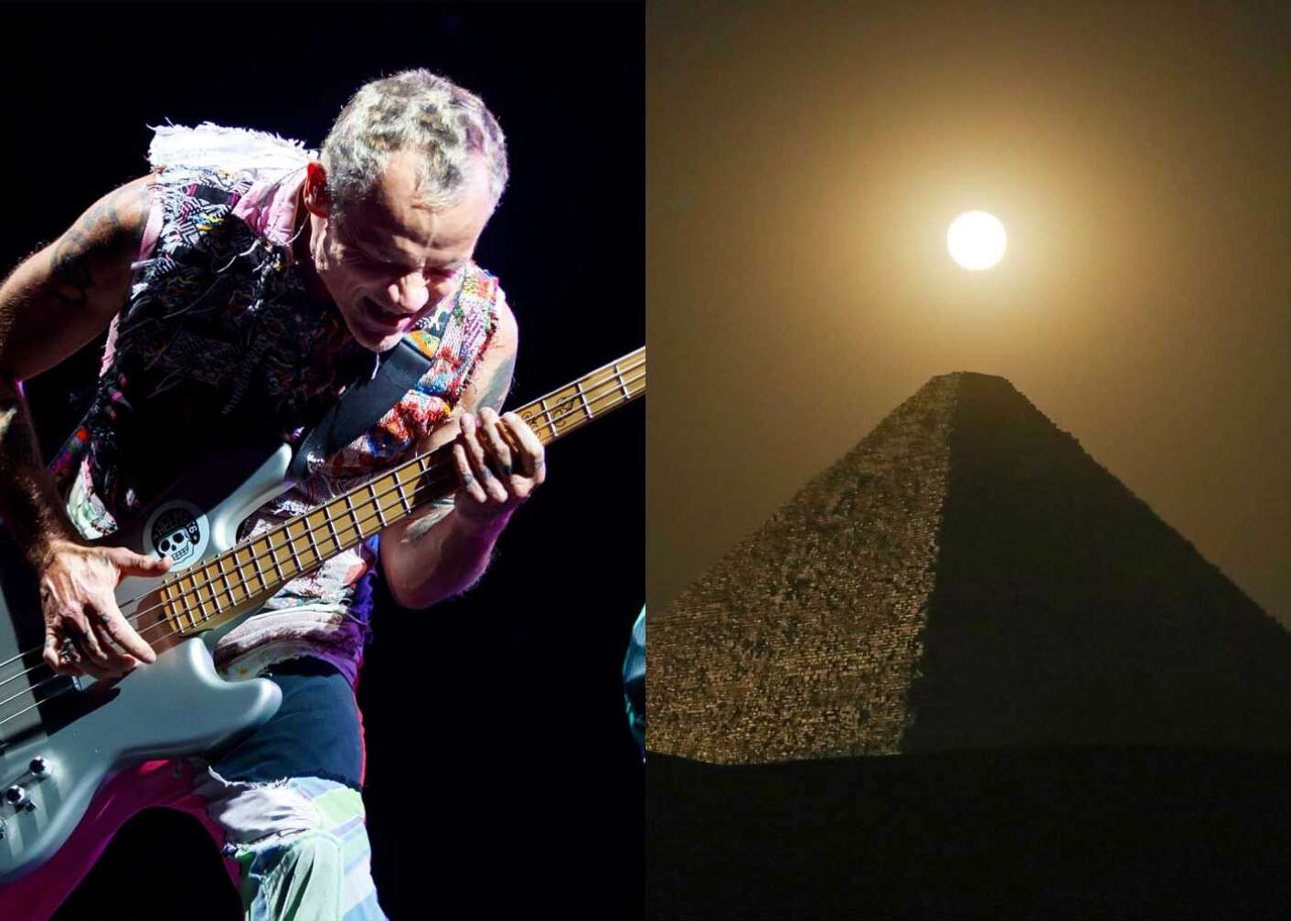 Red Hot Chili Peppers-Auftritt und die Pyramiden von Gizeh