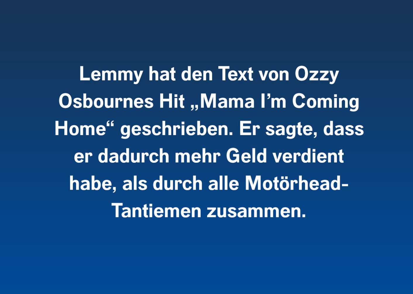 10 Fakten über Lemmy