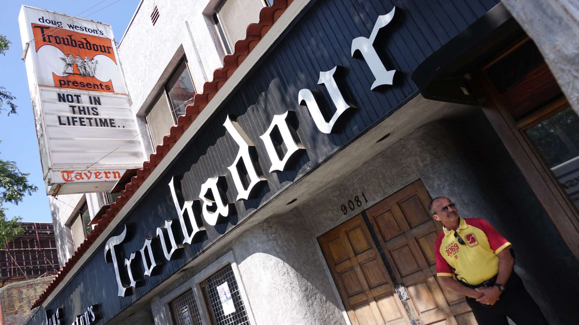 Das Troubadour von außen in Hollywood, Los Angeles