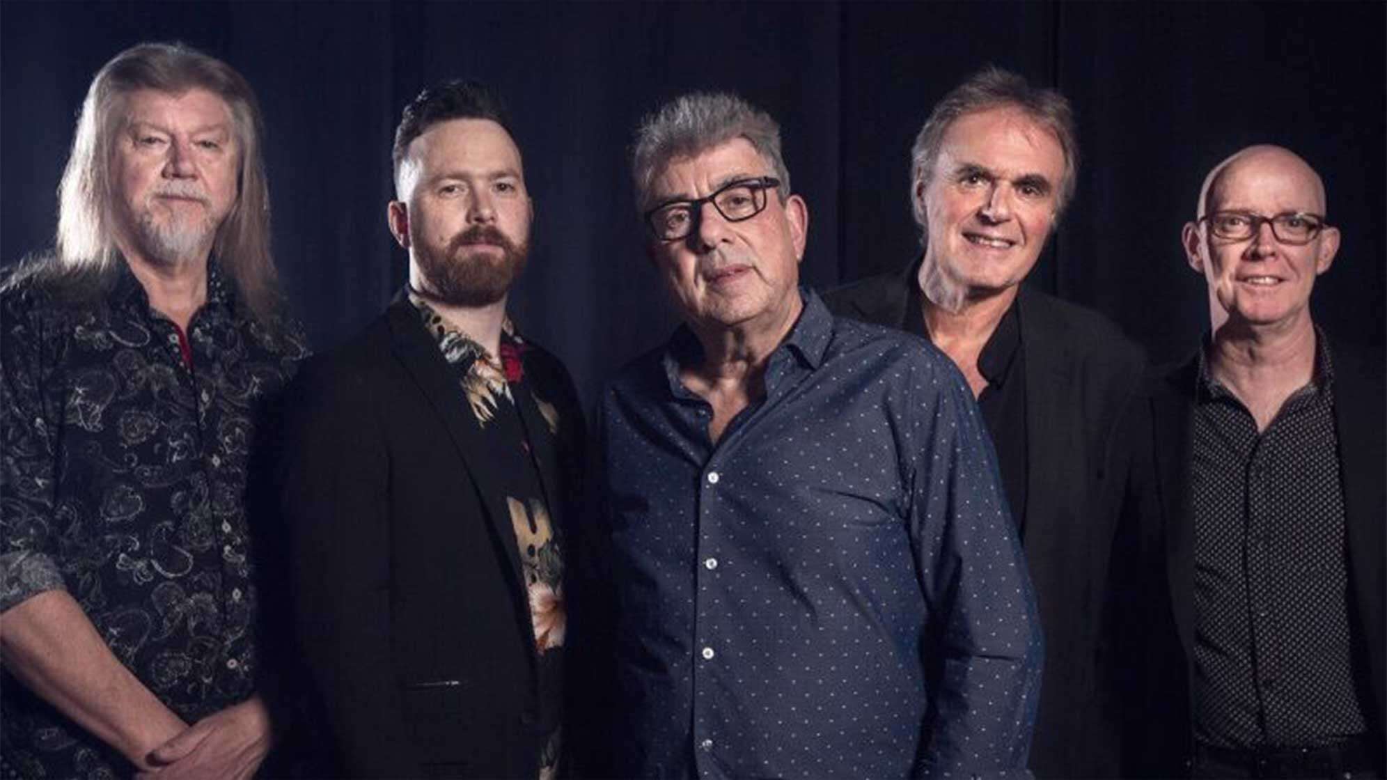 Ein Bandfoto von 10CC