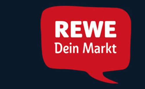 Bild des offiziellen REWE Logos - "REWE - dein Markt"
