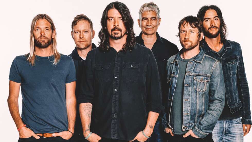 Ein Bandfoto der US Rockband Foo Fighters aus dem Jahr 2017