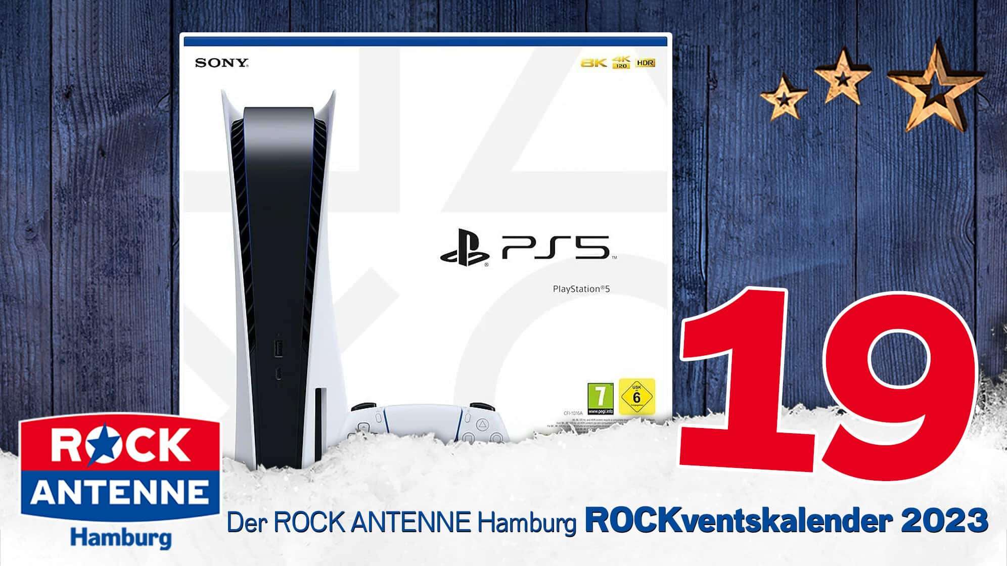 ROCK ANTENNE Hamburg ROCKventskalender Türchen 19: Eine Playstation 5 Konsole von Sony