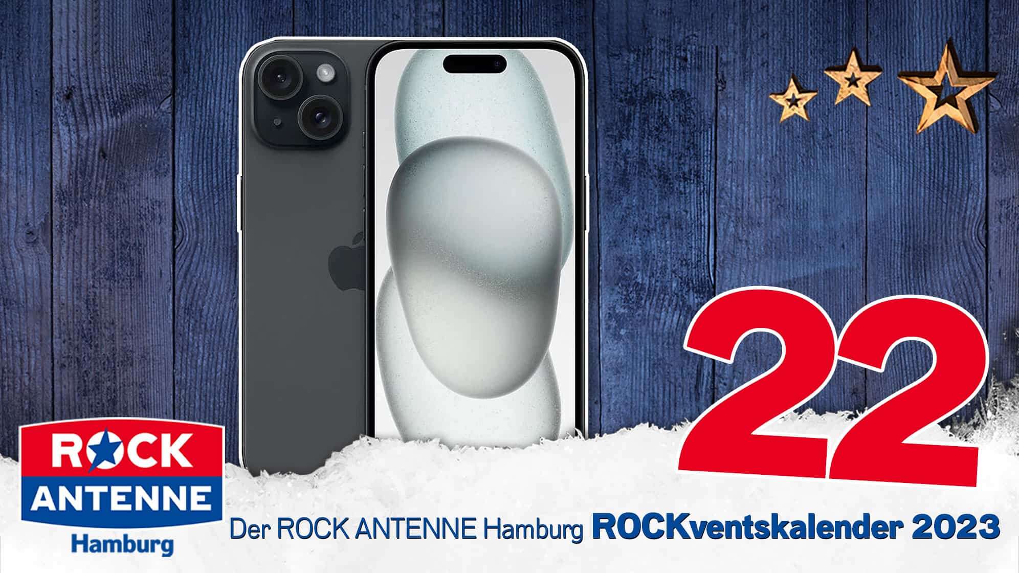 ROCK ANTENNE Hamburg ROCKventskalender Türchen 23: iPhone 15