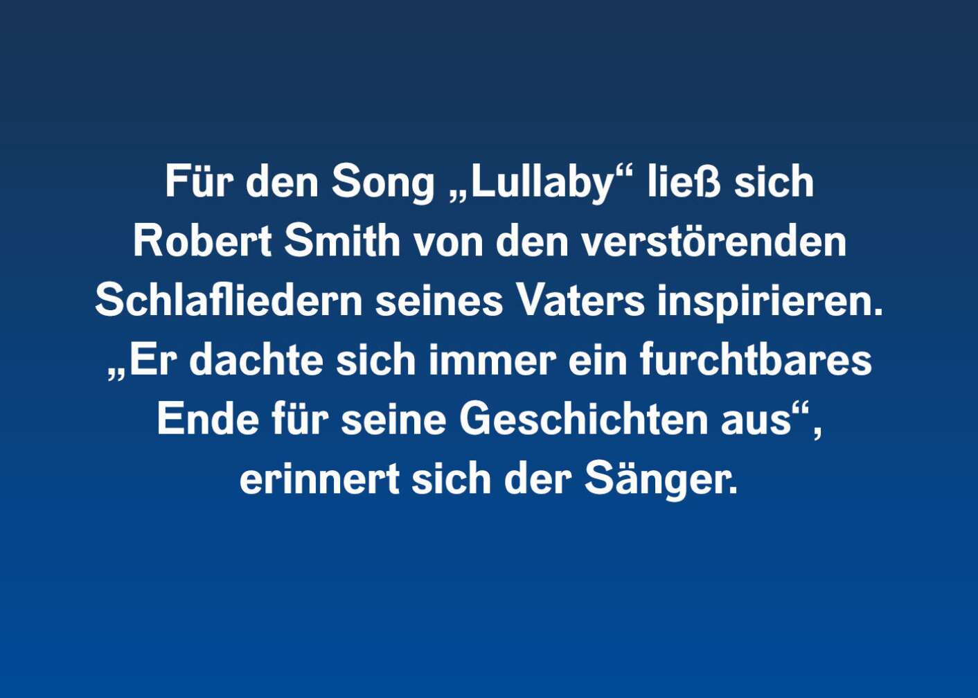 Fakten über Robert Smith