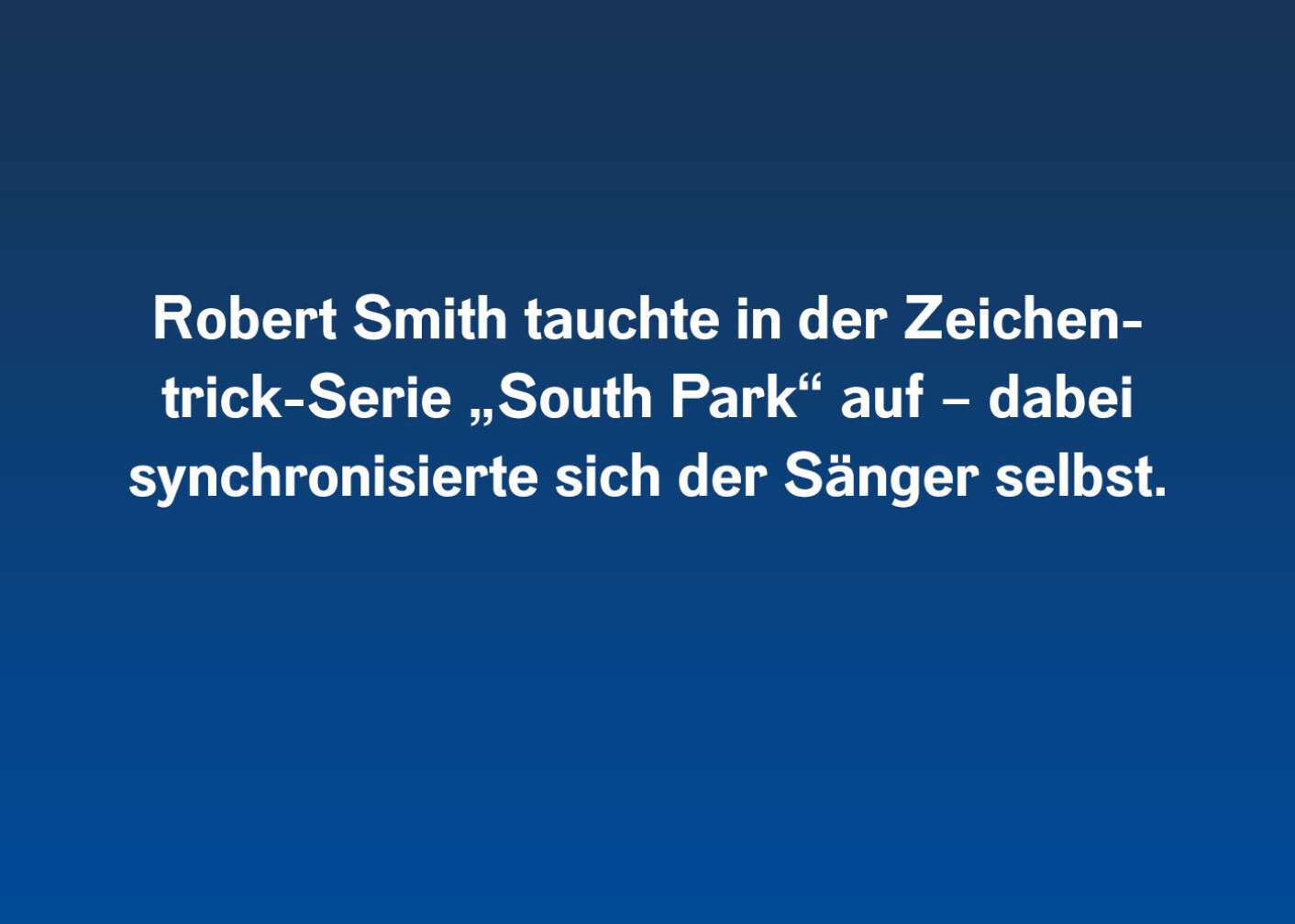 Fakten über Robert Smith