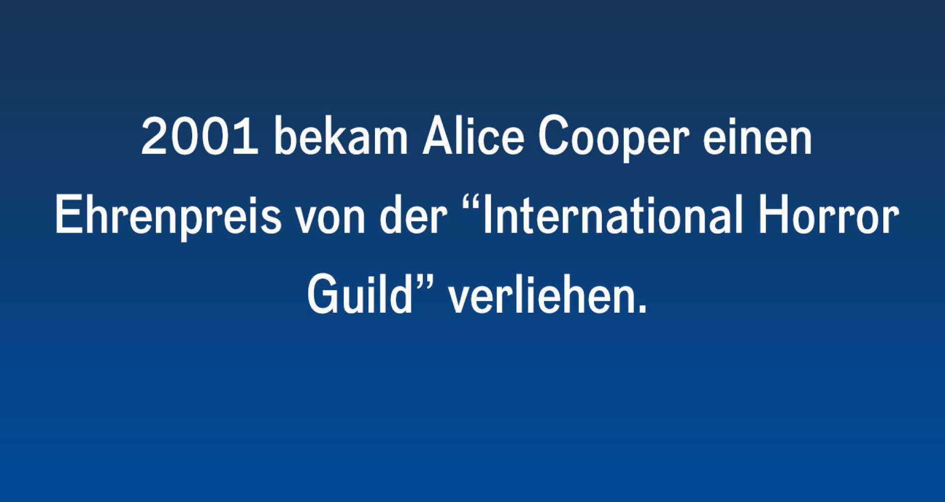 10 Fakten über Alice Cooper #9