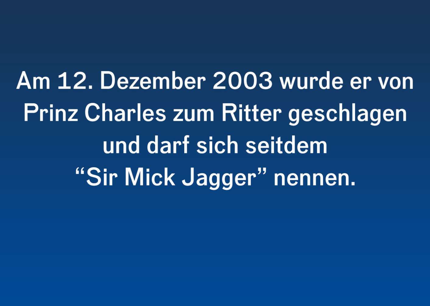 Facts & Stories zu Mick Jagger