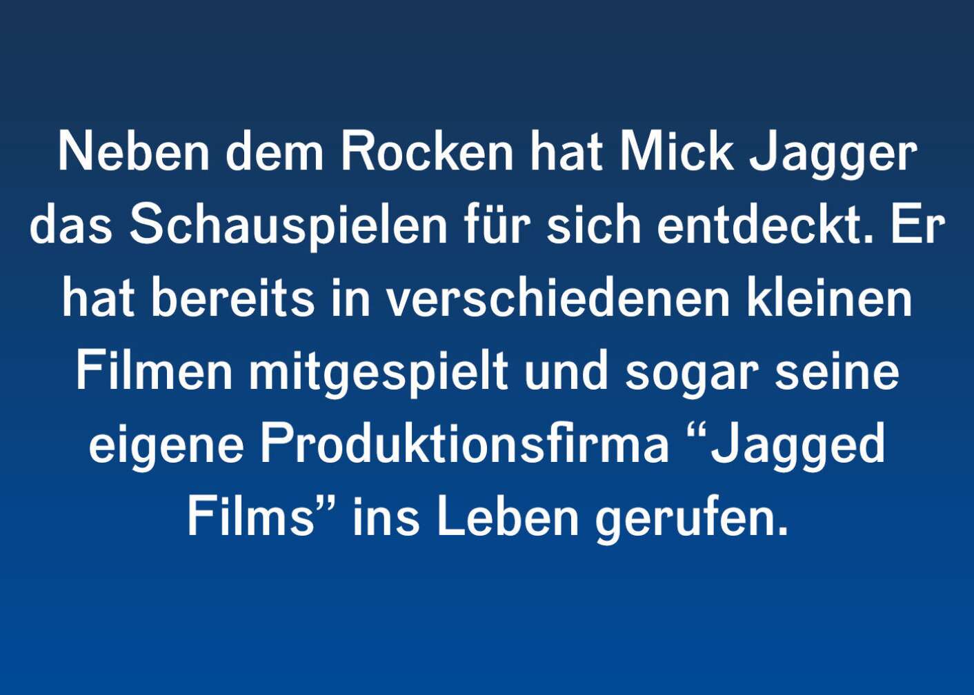 Facts & Stories zu Mick Jagger