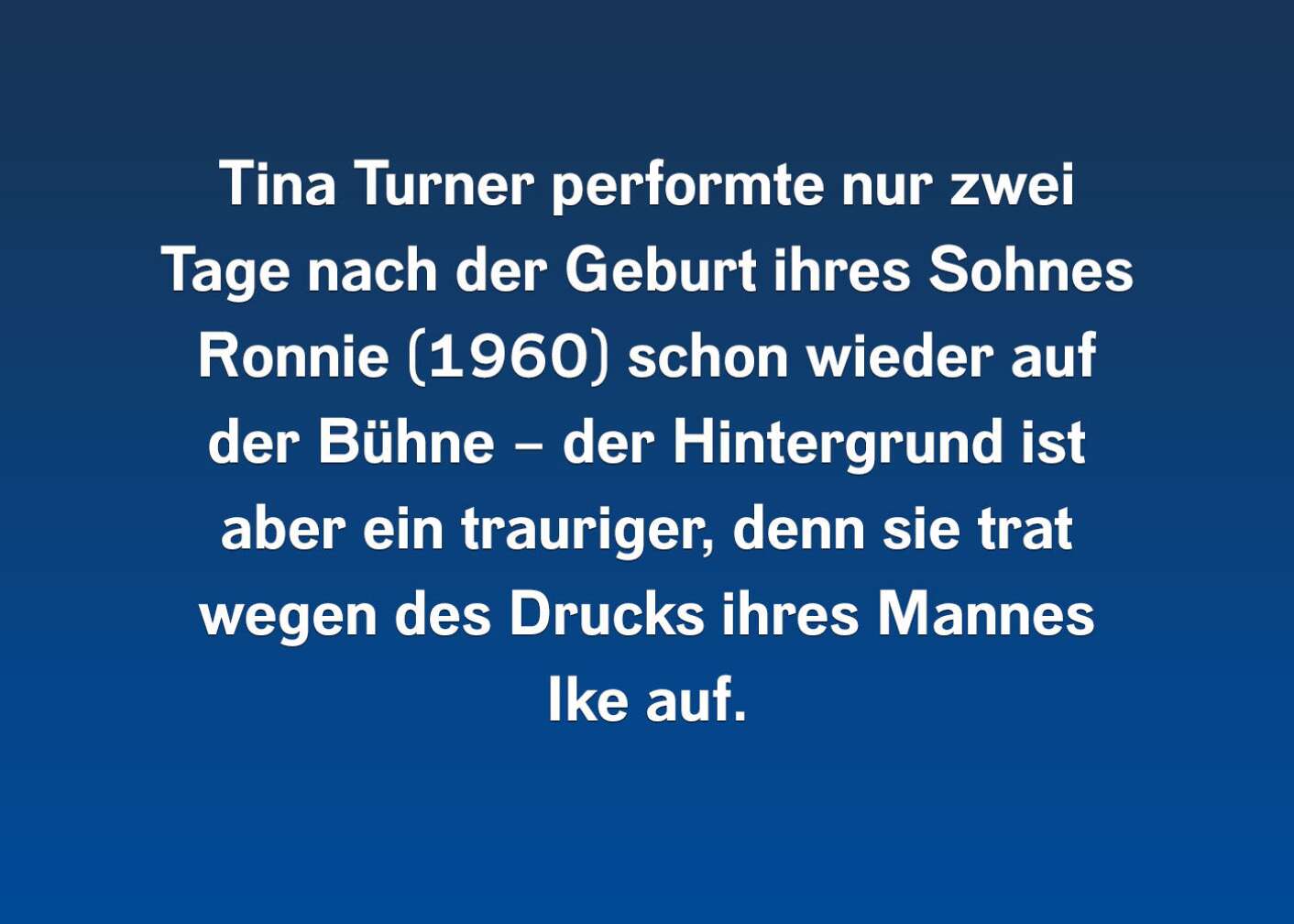 10 Fakten über Tina Turner