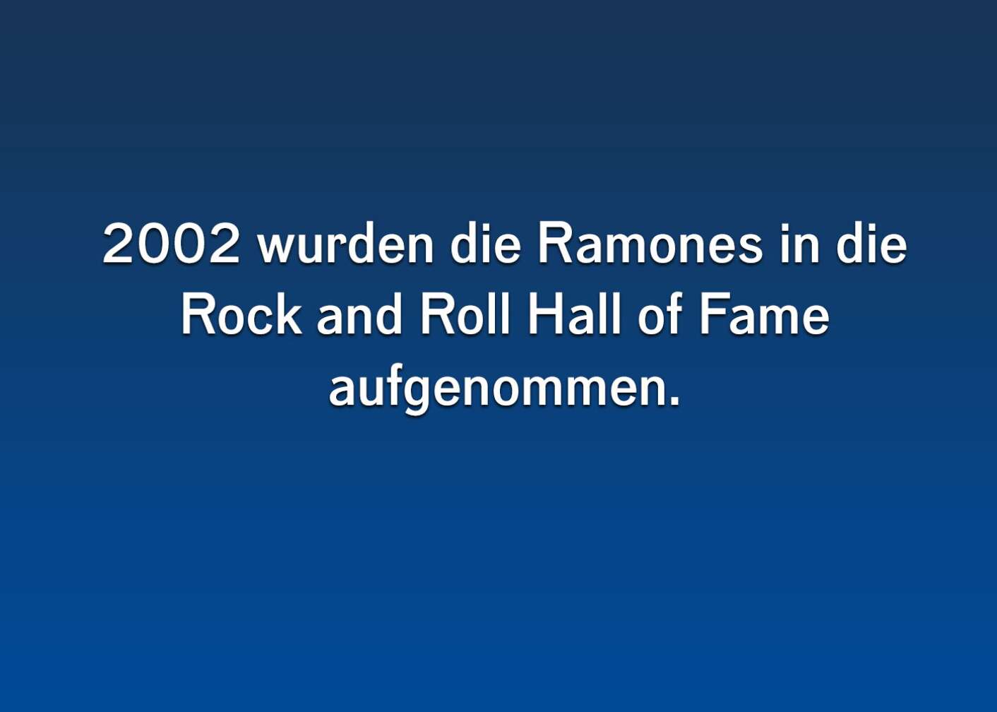 Ramones Facts