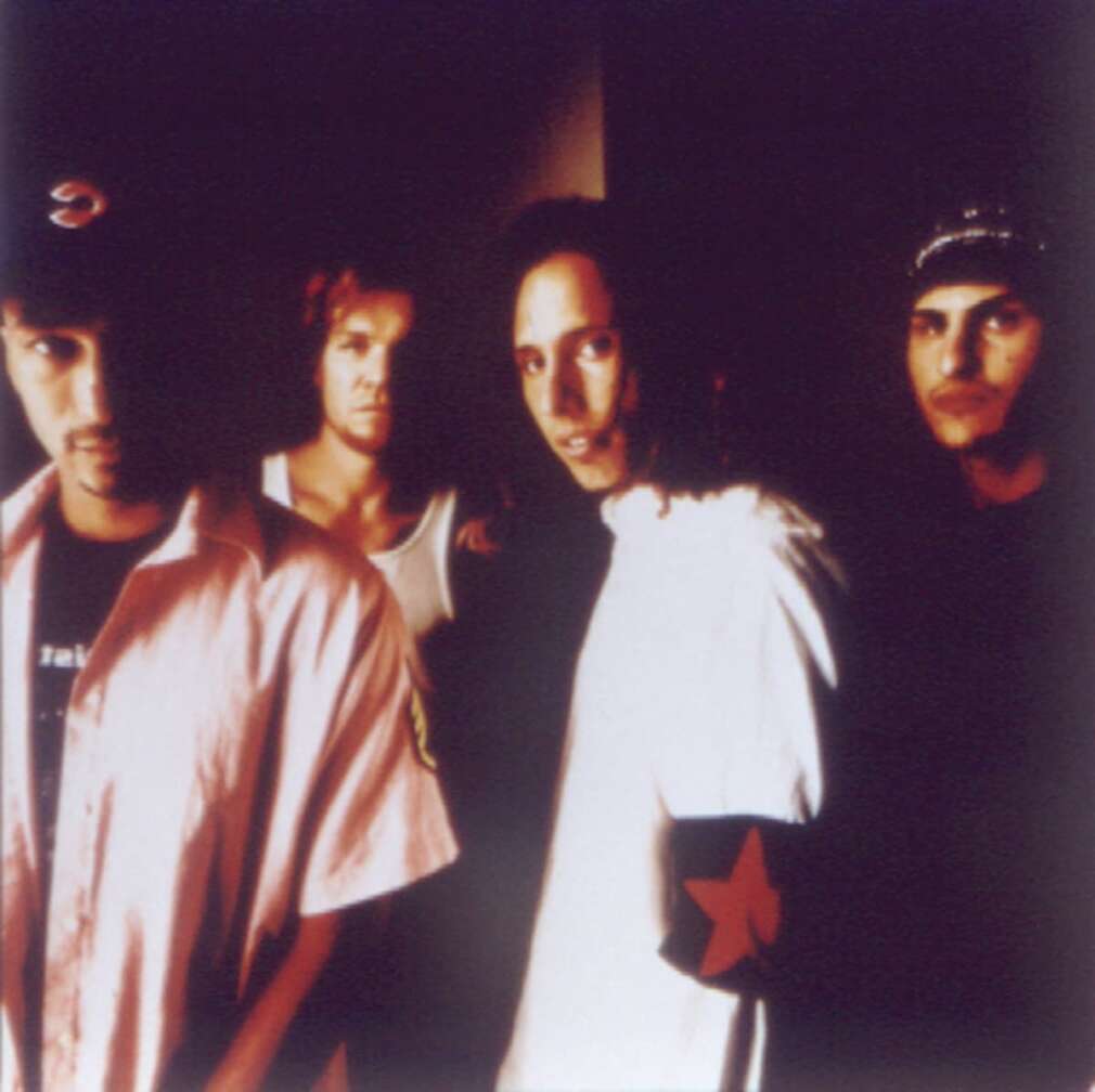 Zack de la Rocha, Tom Morello, Tim Commerford und Brad Wilk 1991
