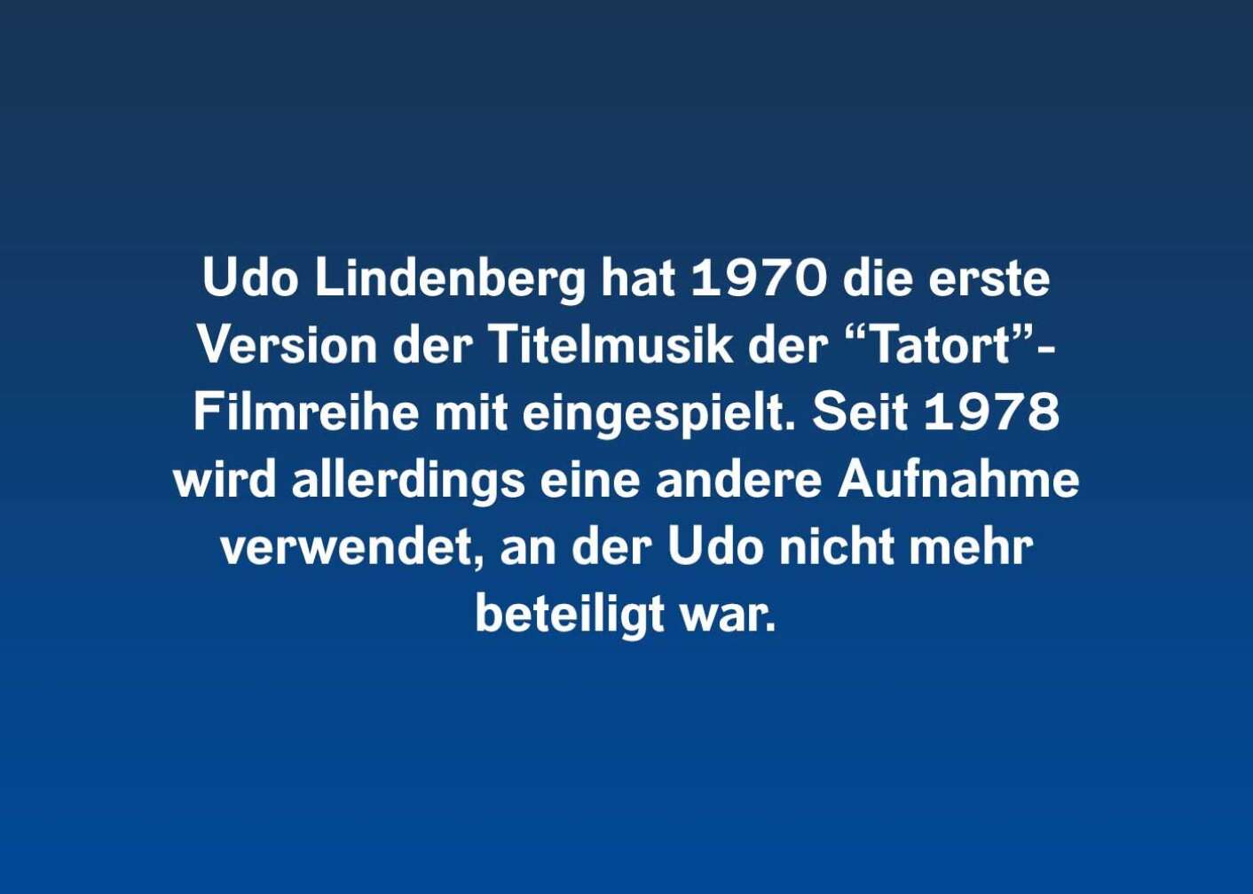 6 Fakten über Udo Lindenberg