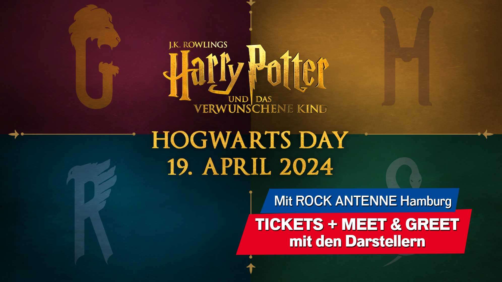 Harry Potter und das verwunschene Kind - Hogwarts Day am 19. April 2024. Tickets + Meet & Greet