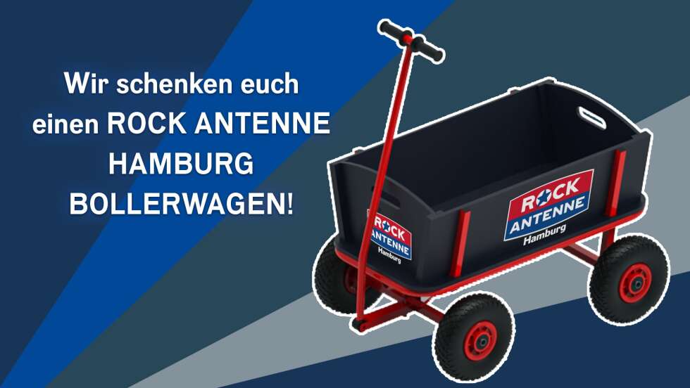 Der ROCK ANTENNE Hamburg Bollerwagen für euren Vater- und Muttertag!