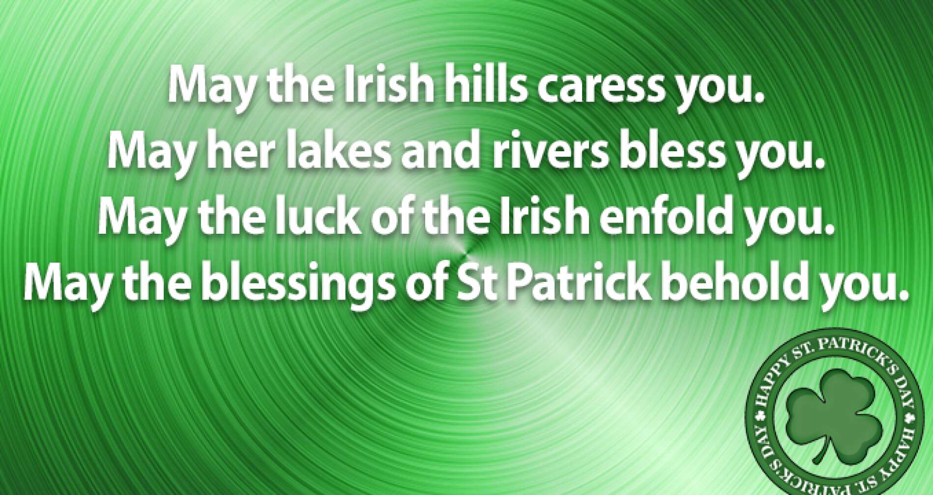 Trinkspruch zum St. Patricks Day als Fließtext