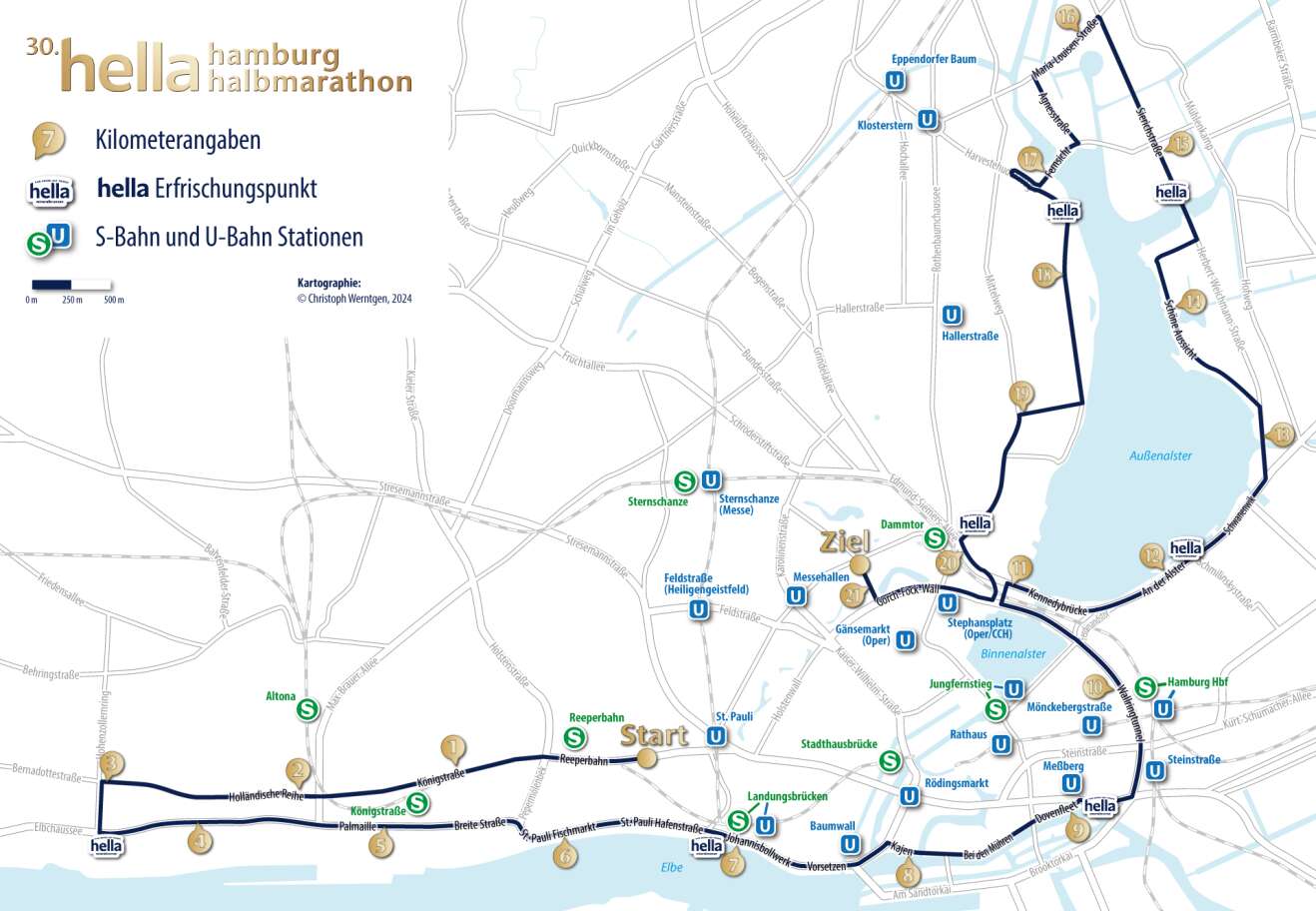 hella hamburg halbmarathon 2024 Diese Straßen sind gesperrt