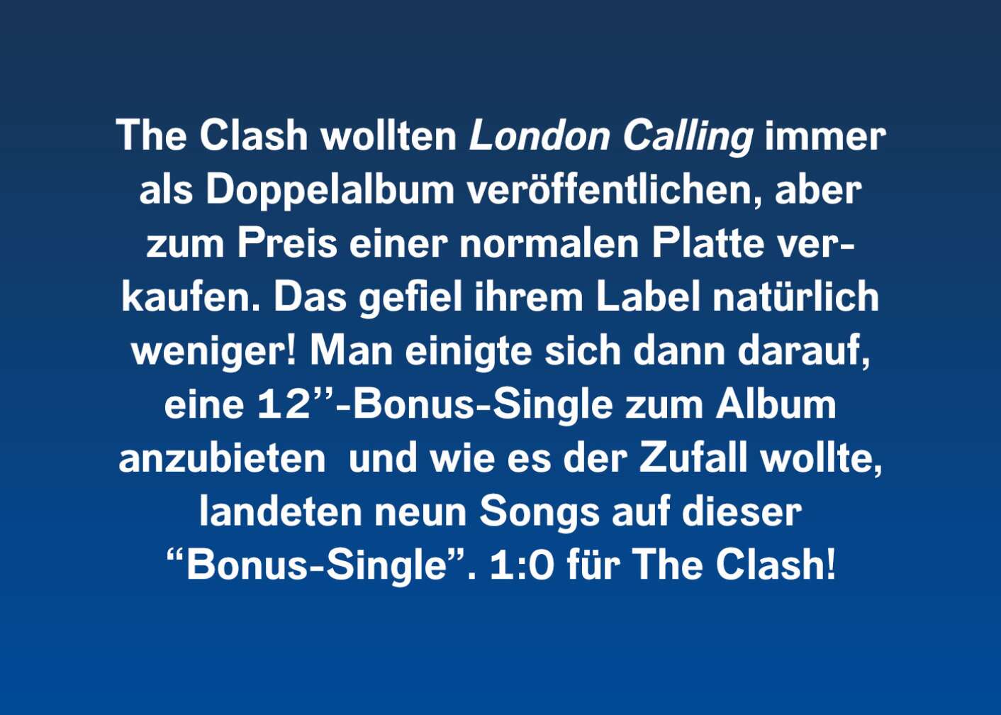 10 Fakten über <em>London Calling</em>