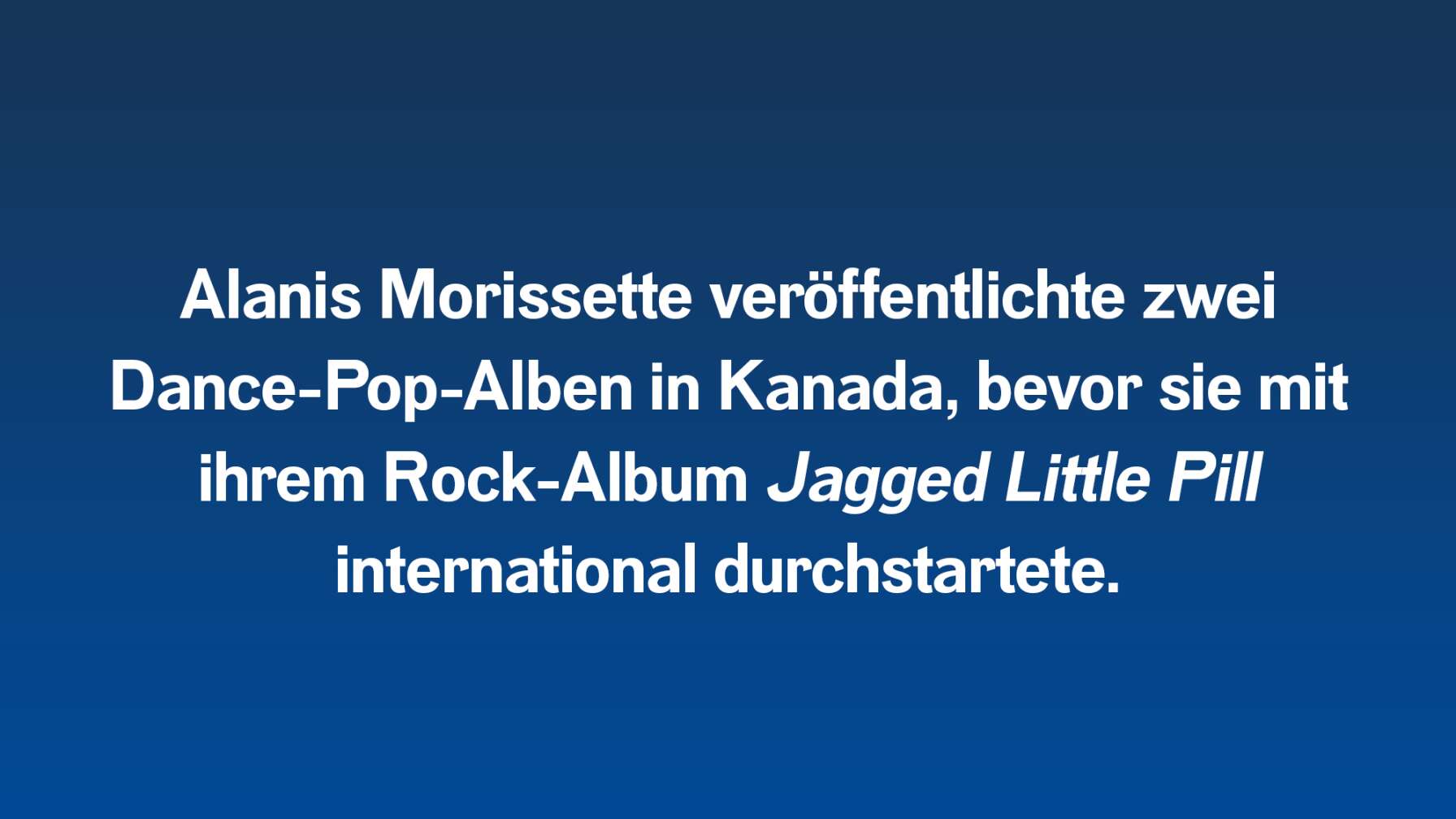 10 Fakten über Alanis Morissette