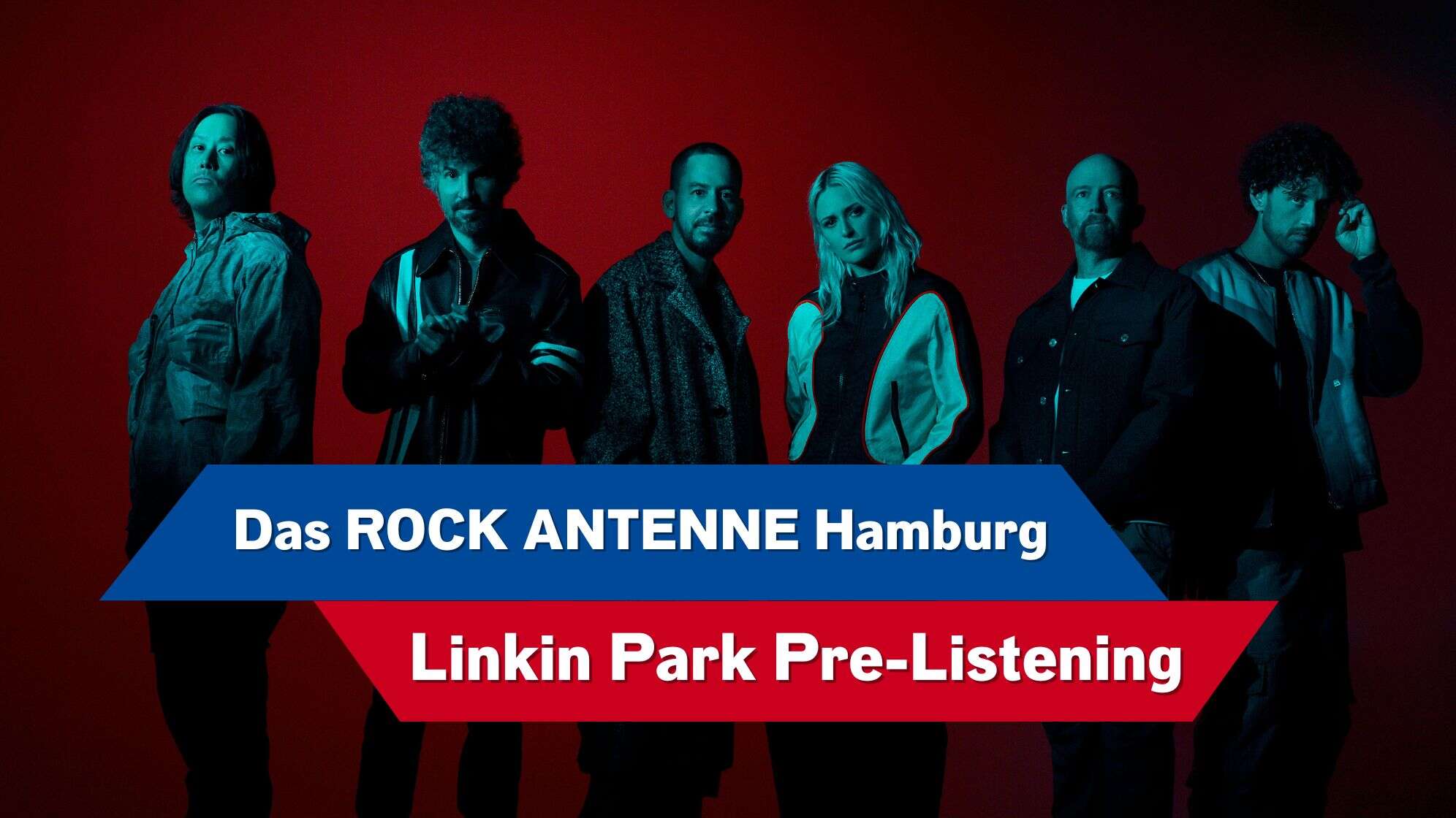 Bandfoto von Linkin Park 2024 Die ROCK ANTENNE Hamburg Listening Party zu "From Zero"