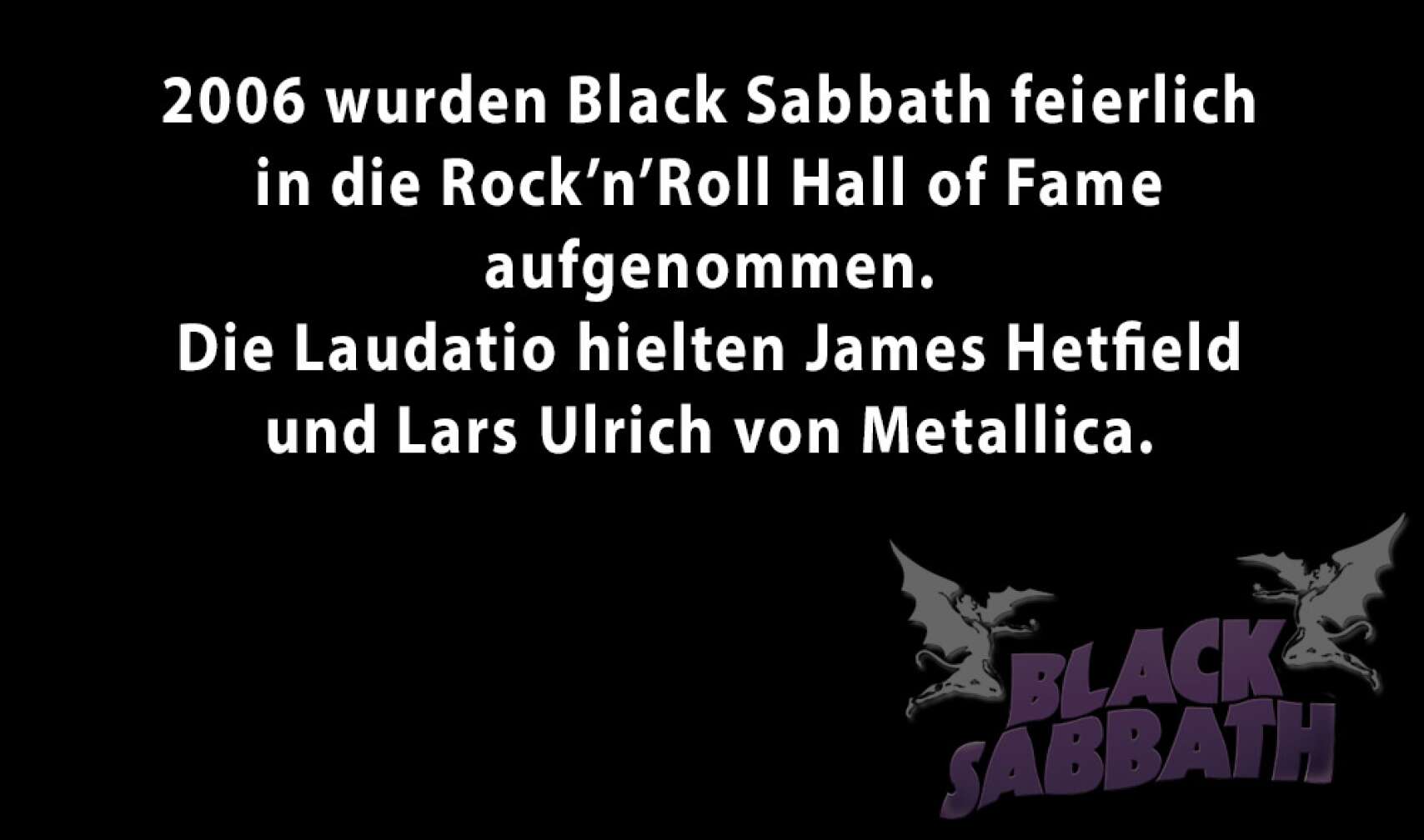 Black Sabbath in Zahlen