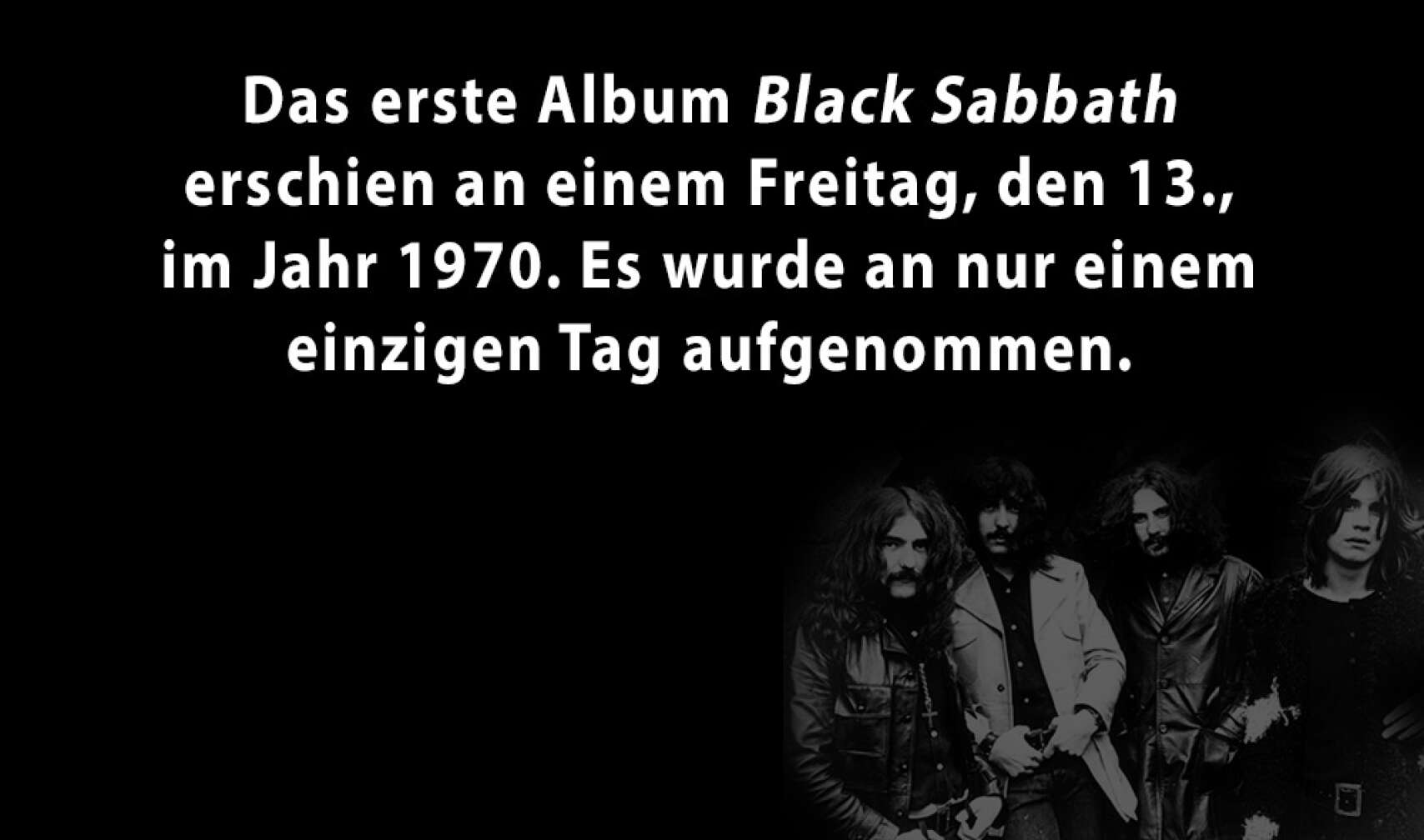 5 Facts über Black Sabbath