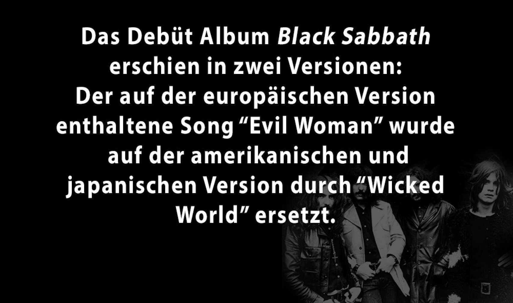 5 Facts über Black Sabbath